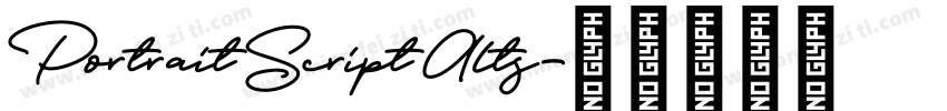 Portrait Script Alts字体转换